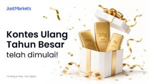 Kontes Anniversary Spesial JustMarkets Dimulai Hadiah $50K+ & Emas Batangan untuk Trader Terbaik