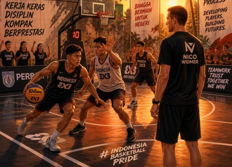 Perbasi Gandeng Nico Widmer Perkuat Pengembangan Basket 3×3 Nasional