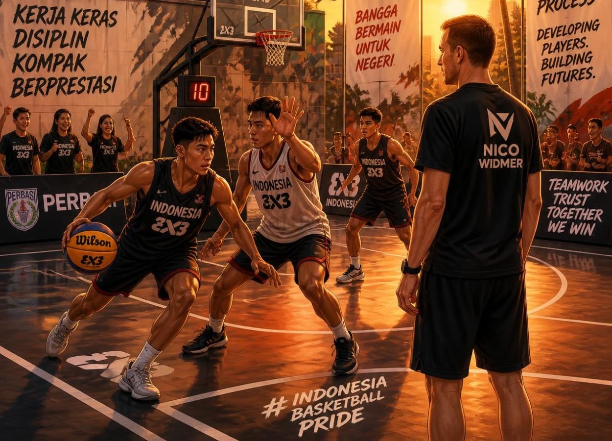 Perbasi Gandeng Nico Widmer Perkuat Pengembangan Basket 3x3 Nasional - BeritaSatuWorld.com