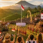 Wisman Antusias Saksikan Upacara HUT RI di Bali